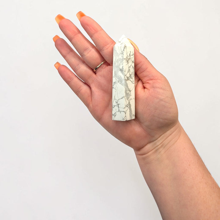 Howlite Crystal Tower