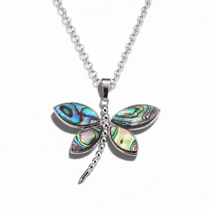 Dragonfly Abalone Shell Necklace - Main view | Zen Collection Metaphysical Store