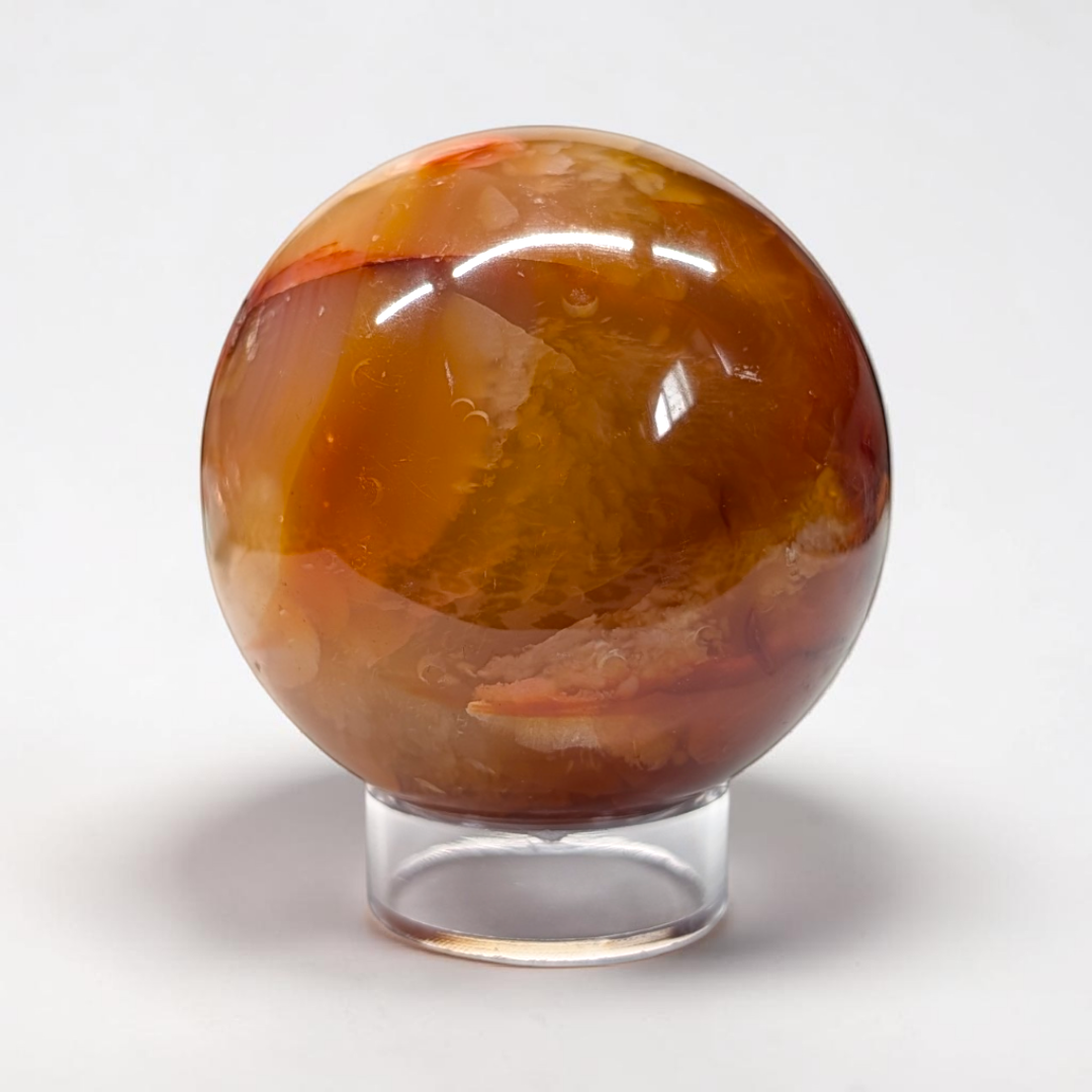 Carnelian Crystal Sphere