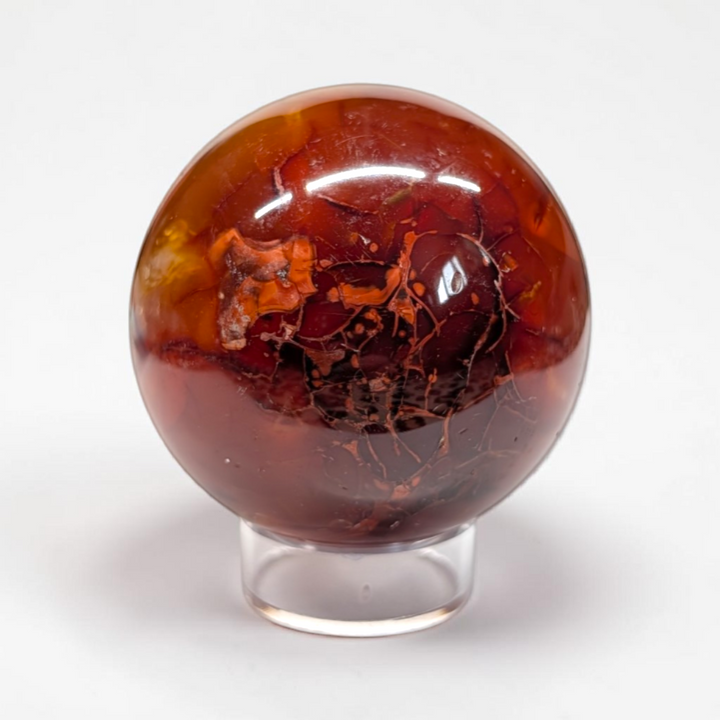 Carnelian Crystal Sphere