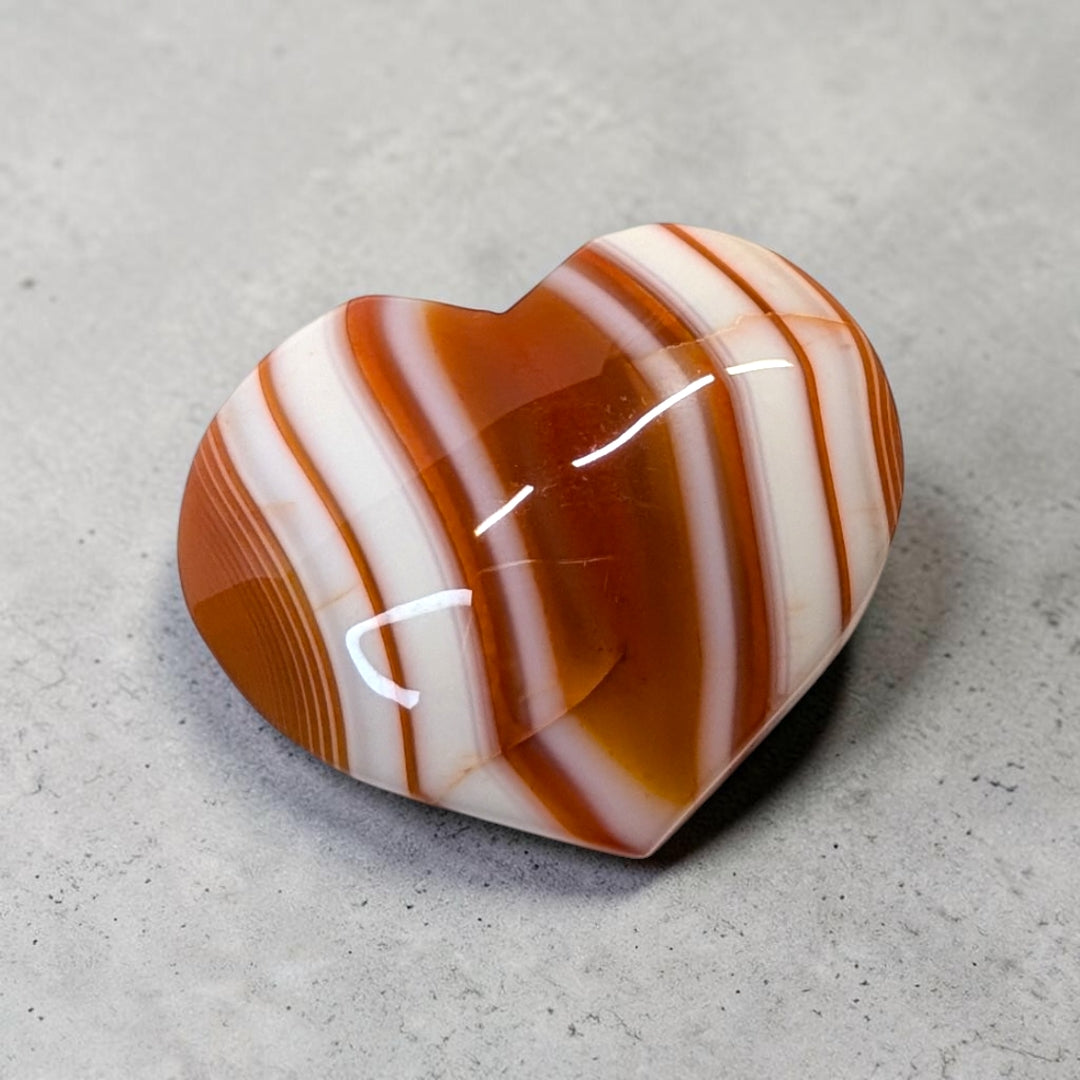 Carnelian Crystal Heart
