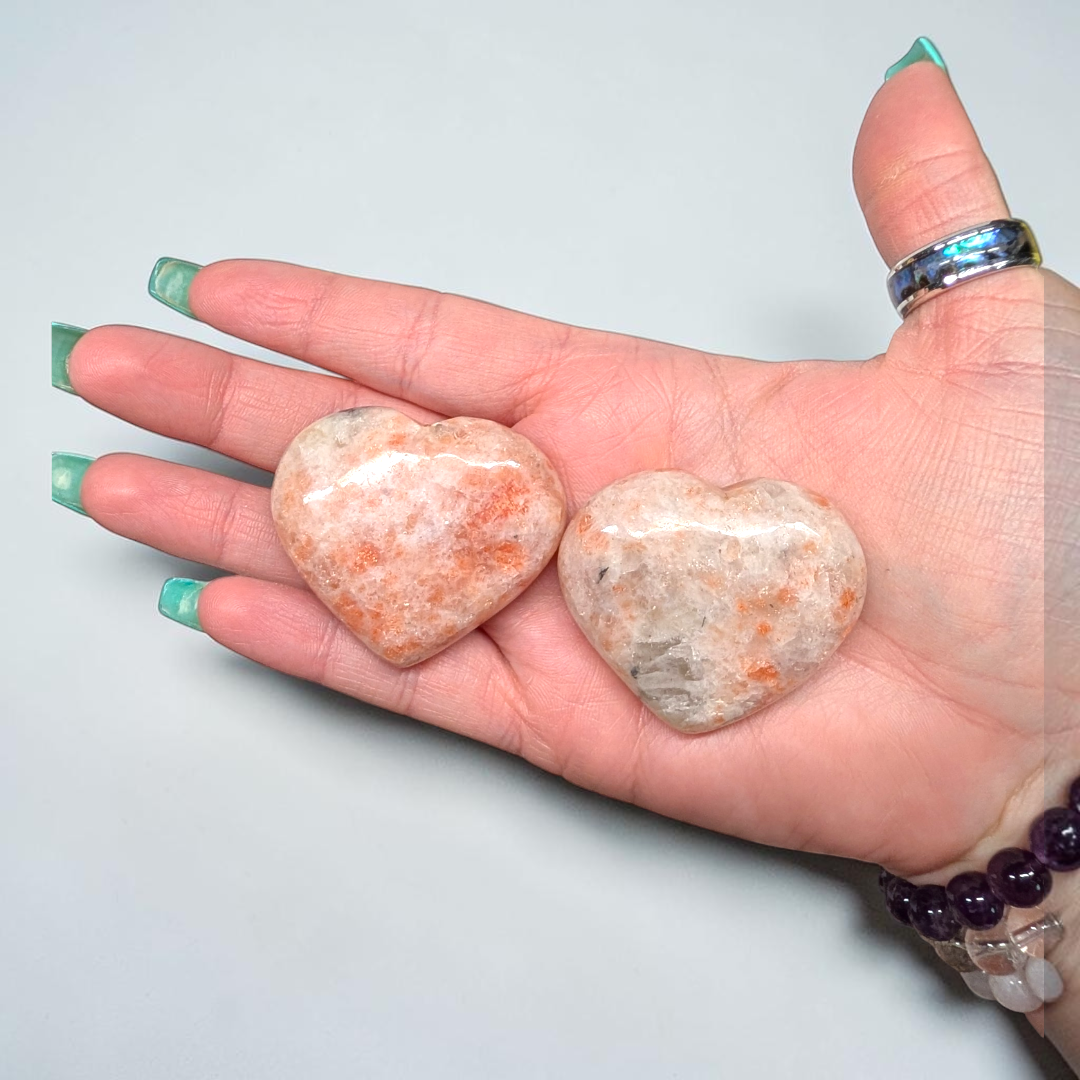 Sunstone Crystal Heart