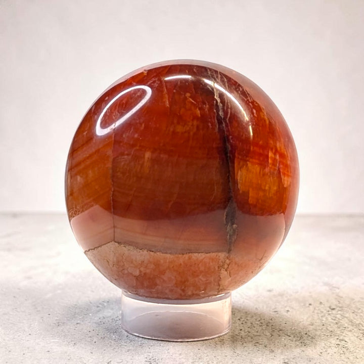Carnelian Crystal Sphere