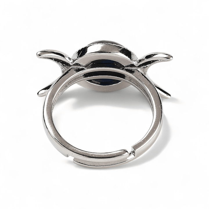 Lapis Triple Moon Ring — Lapis Lazuli crystal ring — Zen Collection metaphysical store Barrie Ontario