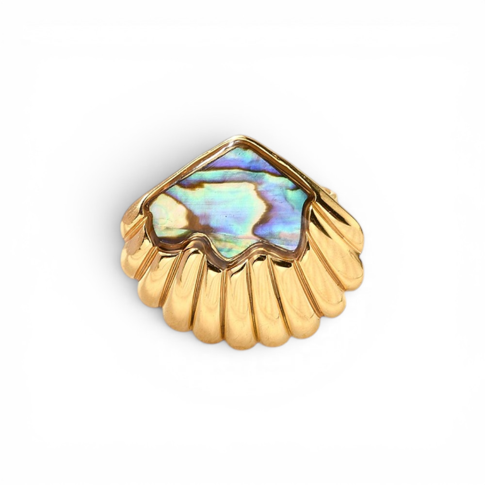 Adjustable Abalone Shell Statement Ring - Main view | Zen Collection Metaphysical Store