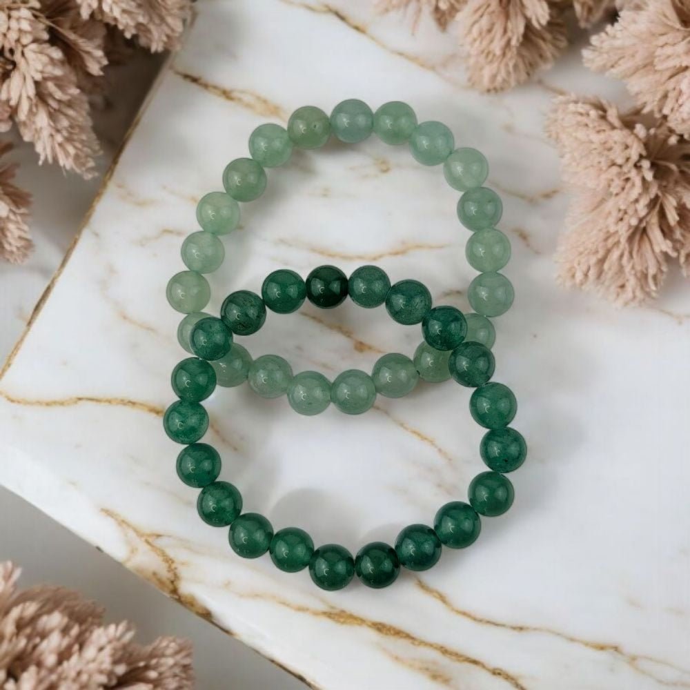 Bracelet en aventurine verte