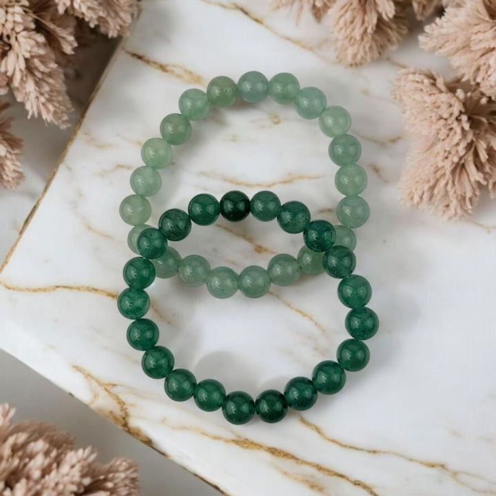 Bracelet en aventurine verte
