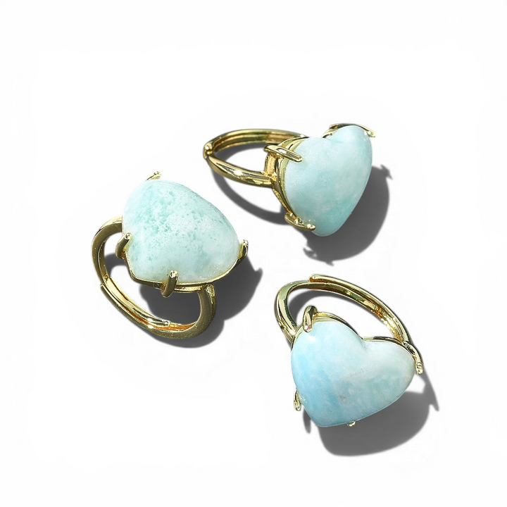 Natural Hemimorphite Crystal Ring - View 4 | Zen Collection