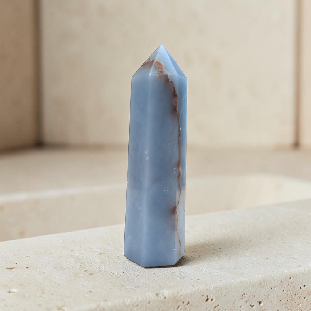 Angelite Crystal Tower