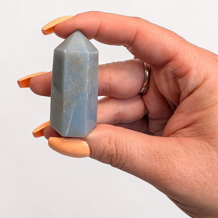 Angelite Crystal Tower