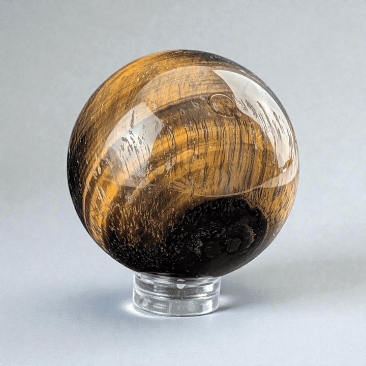 Sphère de cristal Œil-de-tigre