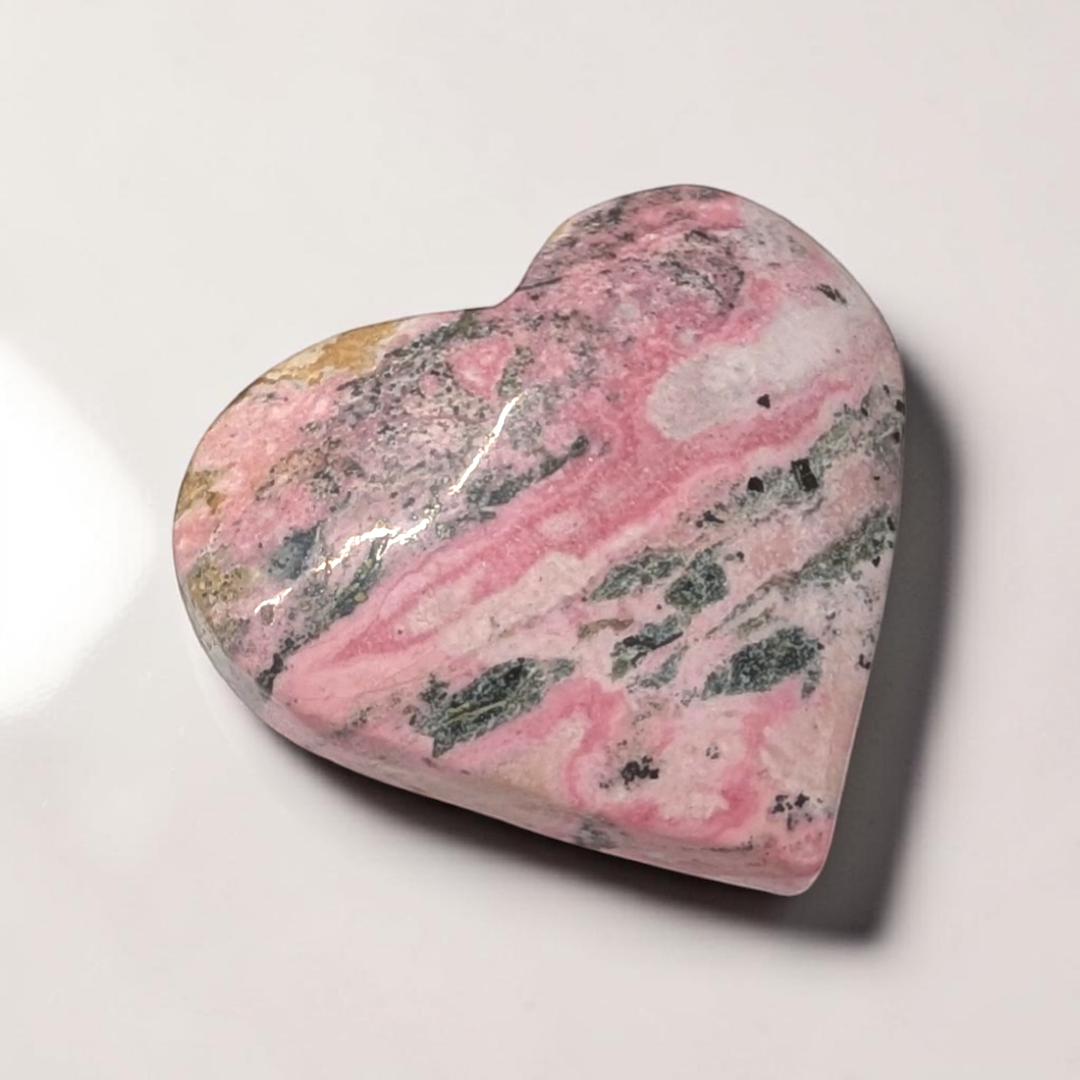Cœur en rhodonite