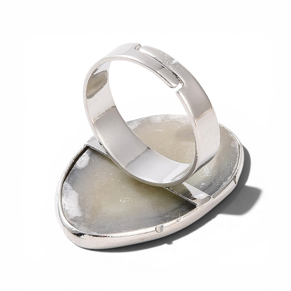 Natural Shell Adjustable Ring - View 6 | Zen Collection