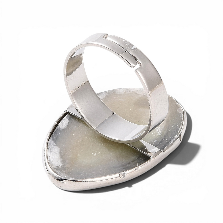 Natural Shell Adjustable Ring - View 6 | Zen Collection