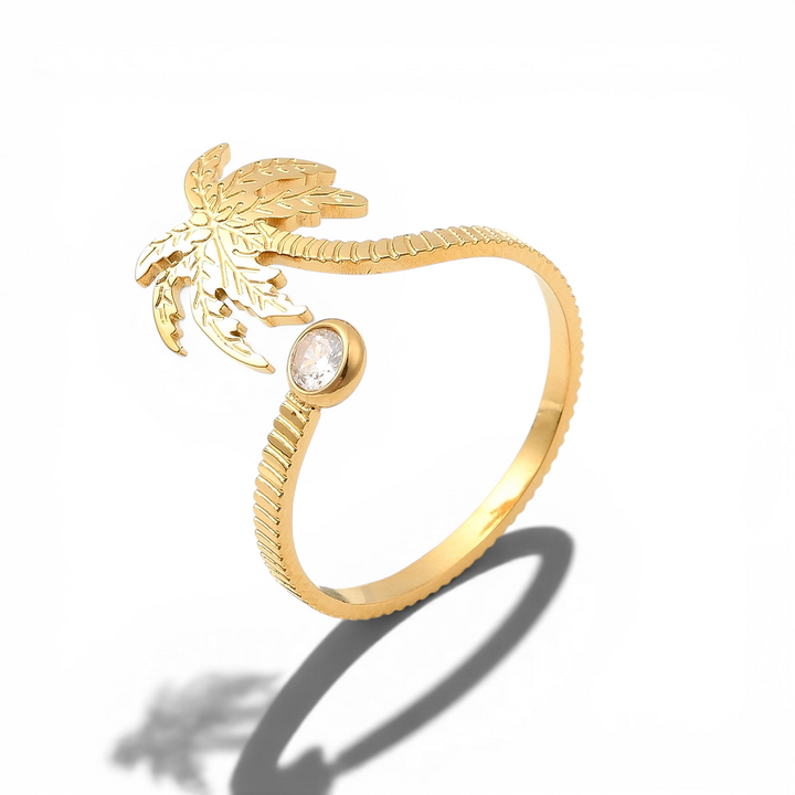 Tropical Palm Tree Ring - Alternate angle | Metaphysical Store Canada