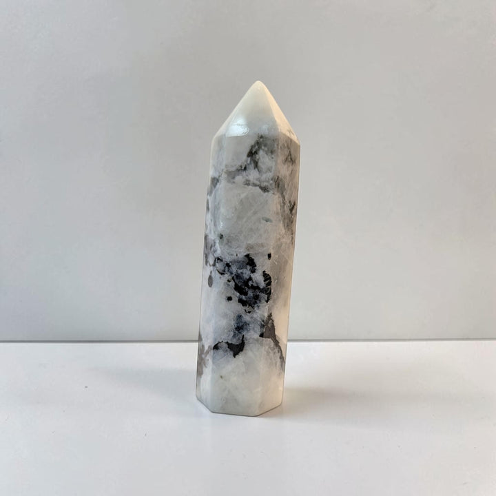 Rainbow Moonstone Crystal Tower