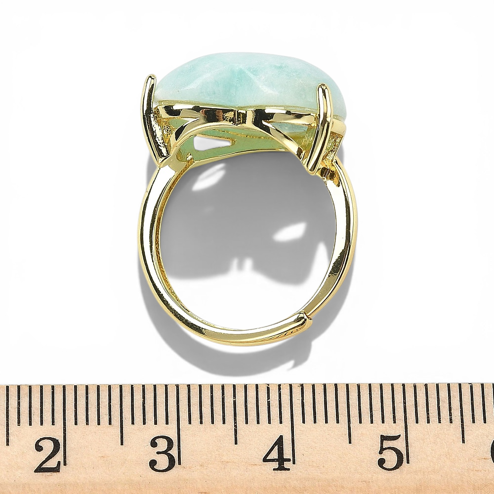 Natural Hemimorphite Crystal Ring - View 6 | Zen Collection