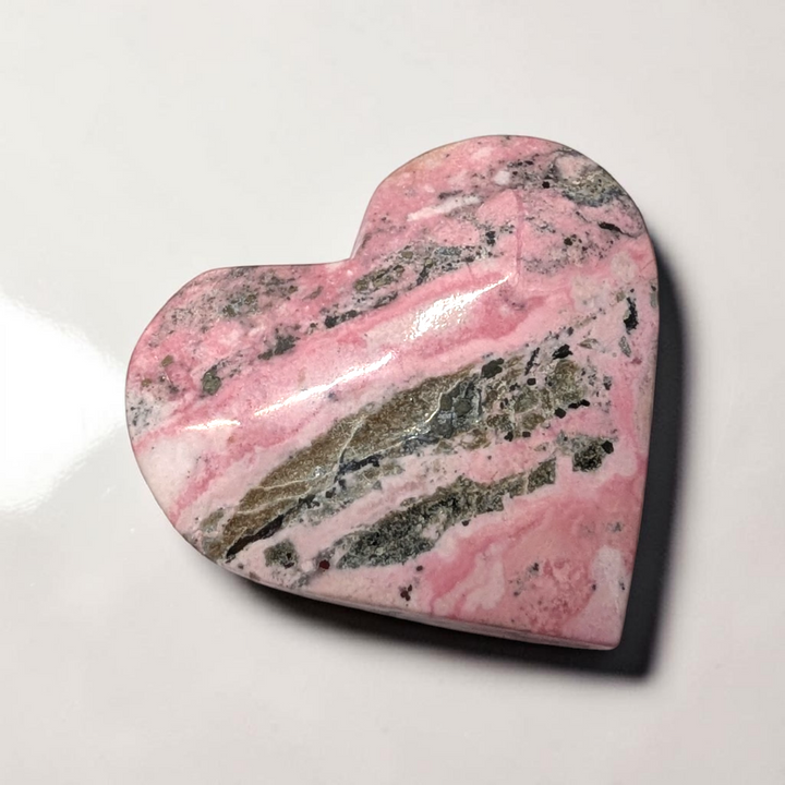 Cœur en rhodonite
