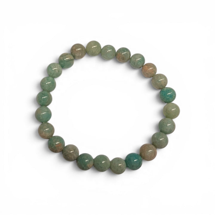 Amazonite Bracelet Close-Up — Natural Crystal Beads | Best Crystal Store Canada