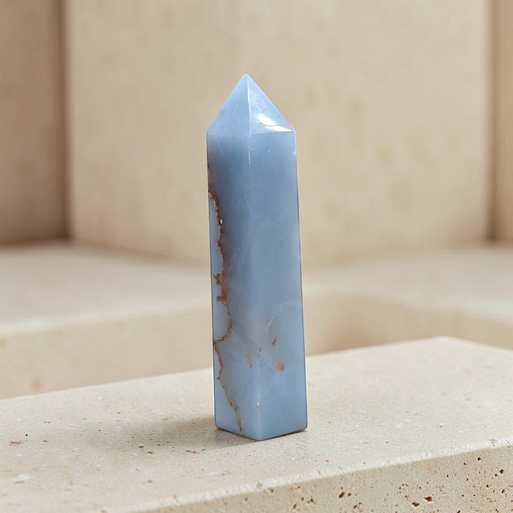 Angelite Crystal Tower