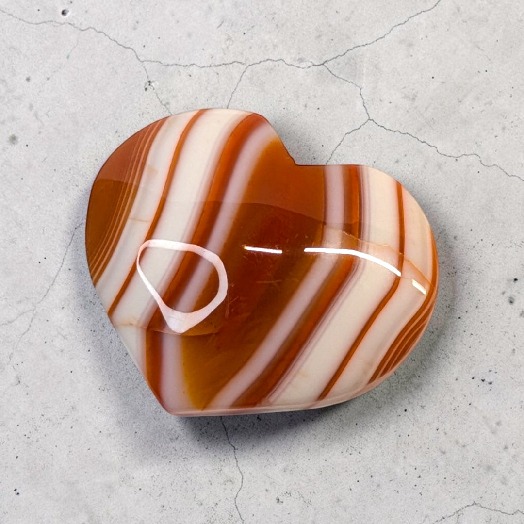 Carnelian Crystal Heart