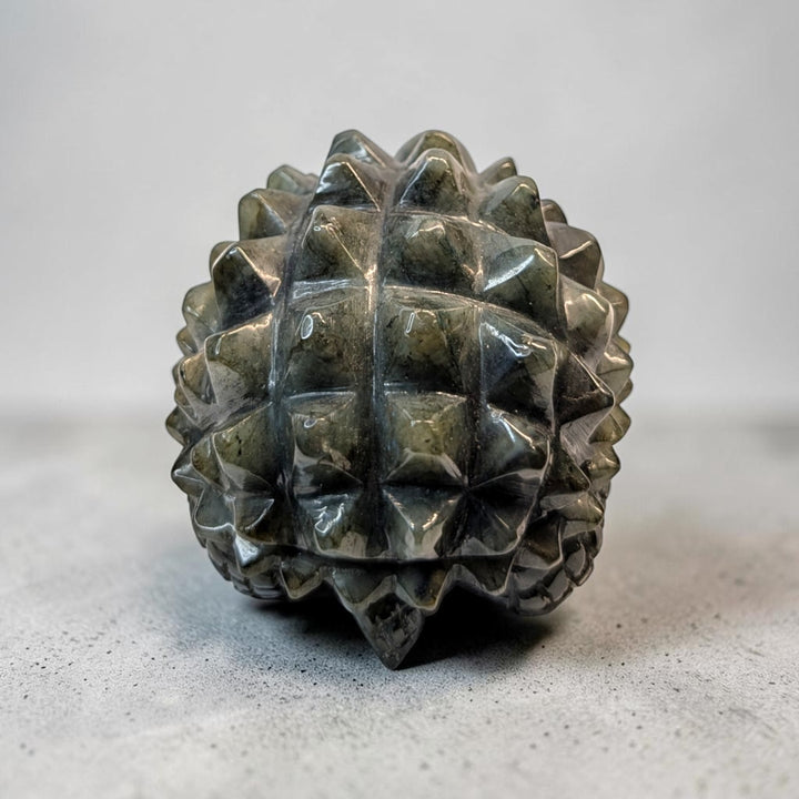 Labradorite Crystal Turtle Carving