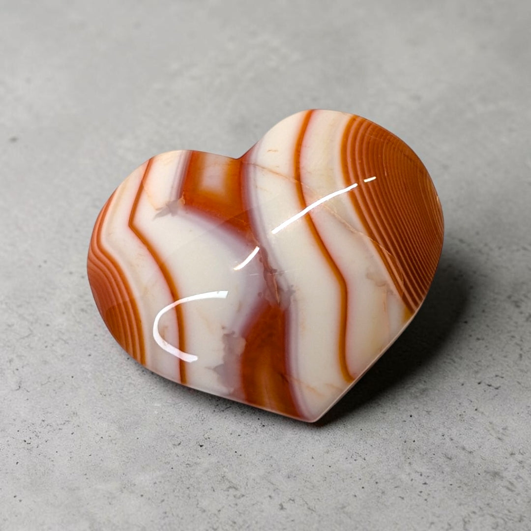 Carnelian Crystal Heart