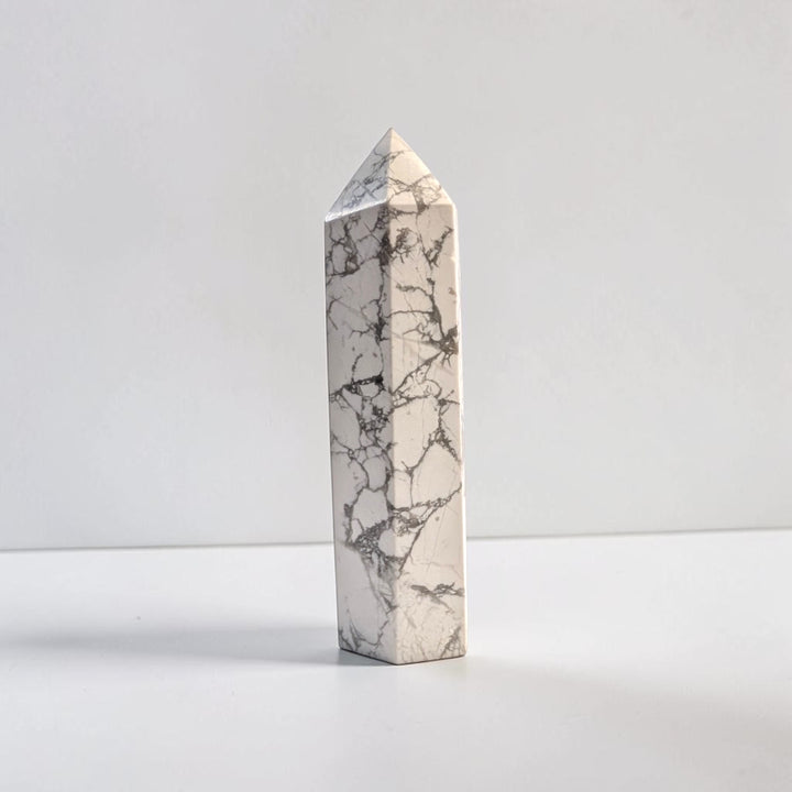 Howlite Crystal Tower