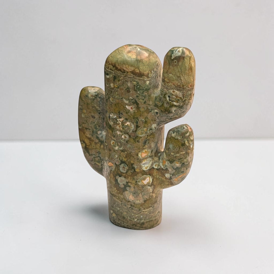 Rainforest Jasper Crystal Cactus
