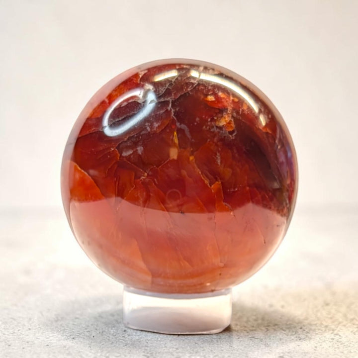 Carnelian Crystal Sphere