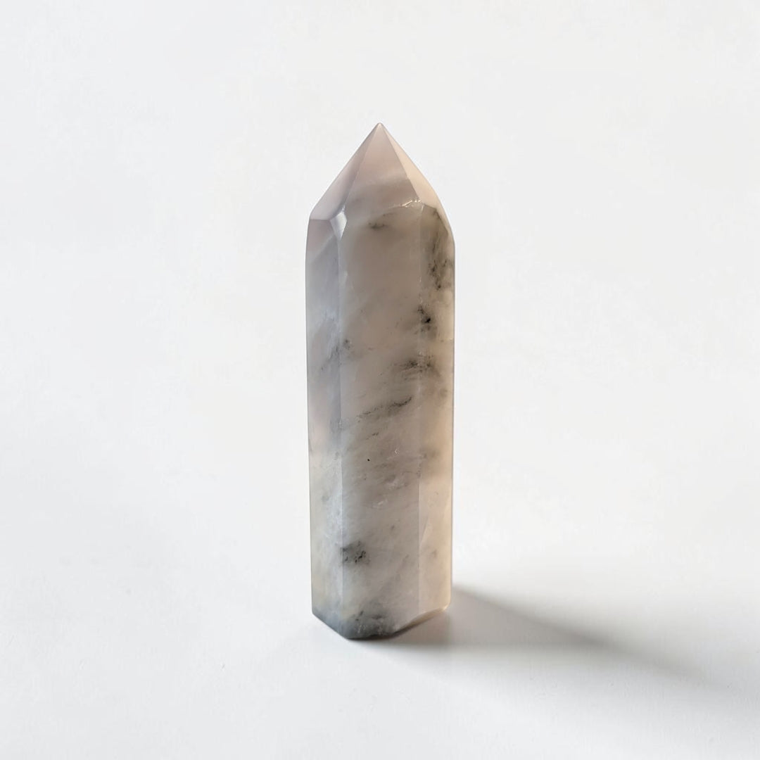 Blue Lace Agate Crystal Tower