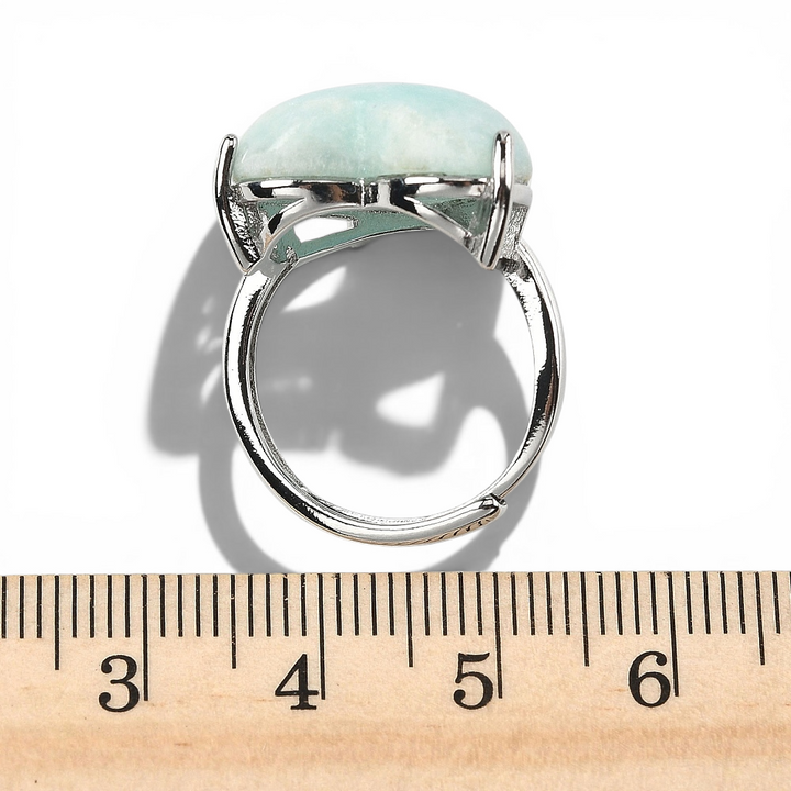 Natural Hemimorphite Crystal Ring - View 10 | Zen Collection