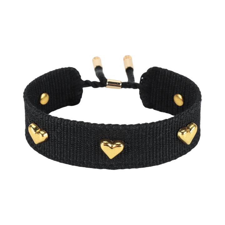Adjustable Woven Heart Bracelet - Main view | Zen Collection Metaphysical Store