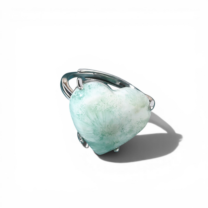 Natural Hemimorphite Crystal Ring - Detail view | Crystal Shop Barrie Ontario