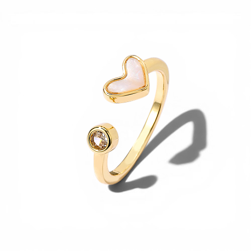 Natural Shell Heart Ring - Detail view | Crystal Shop Barrie Ontario
