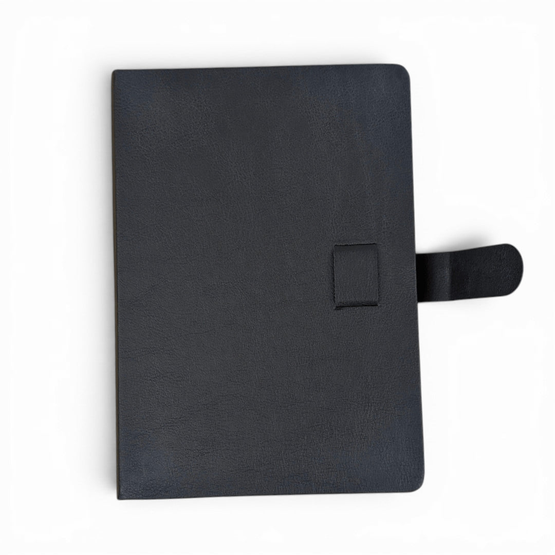 Black Vegan Leather Journal