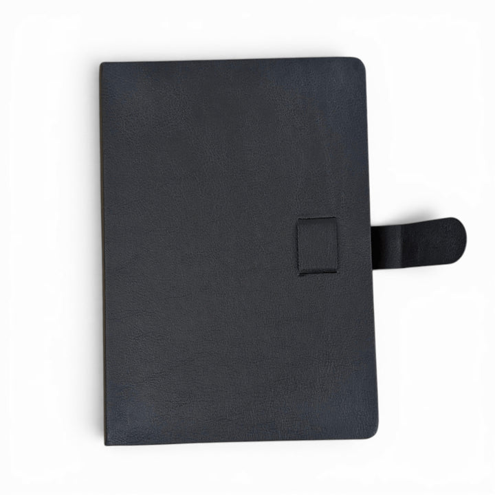 Black Vegan Leather Journal