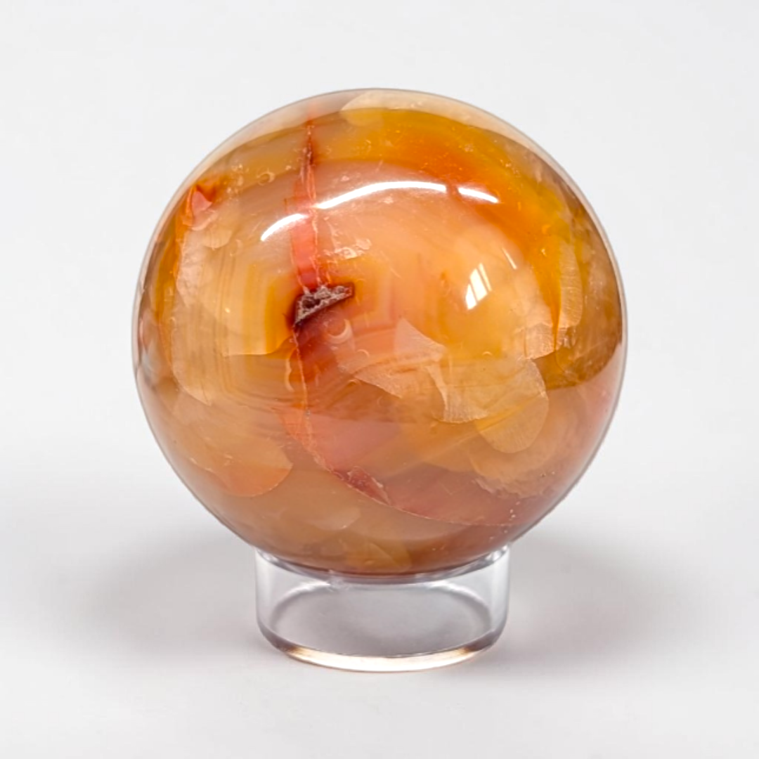 Carnelian Crystal Sphere