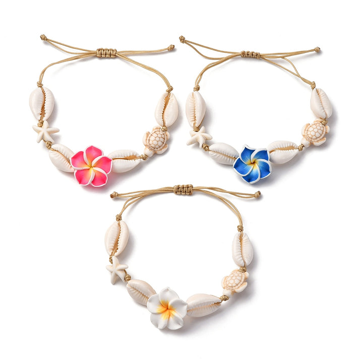 Cowrie Shell Adjustable Beach Bracelet - Main view | Zen Collection Metaphysical Store
