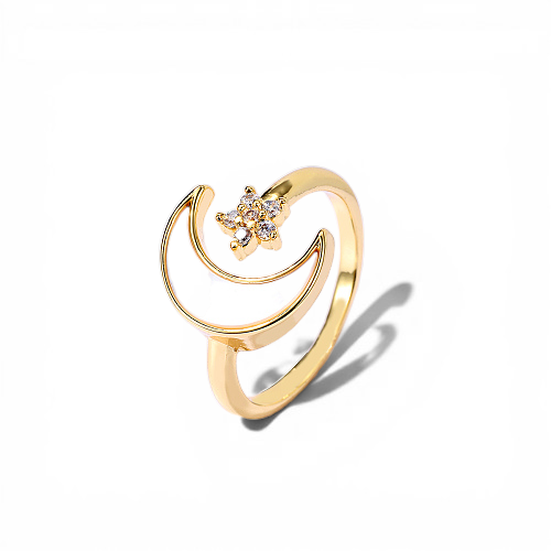 Natural Shell Moon Ring - Main view | Zen Collection Metaphysical Store