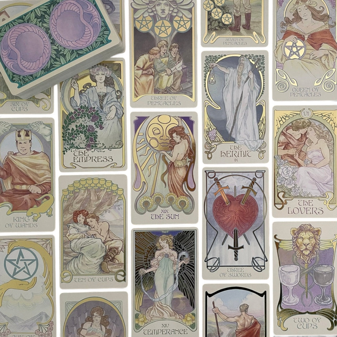 Ethereal Visions: Illuminated Tarot Deck