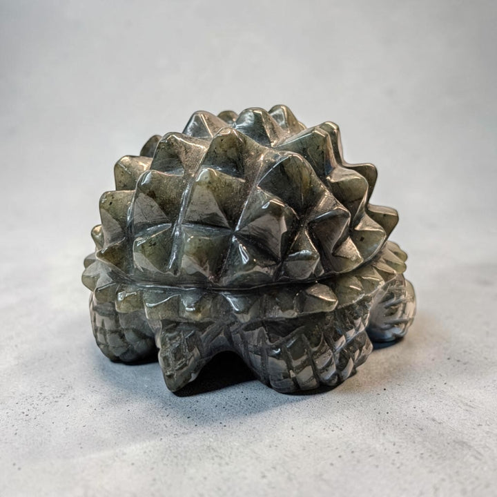 Labradorite Crystal Turtle Carving