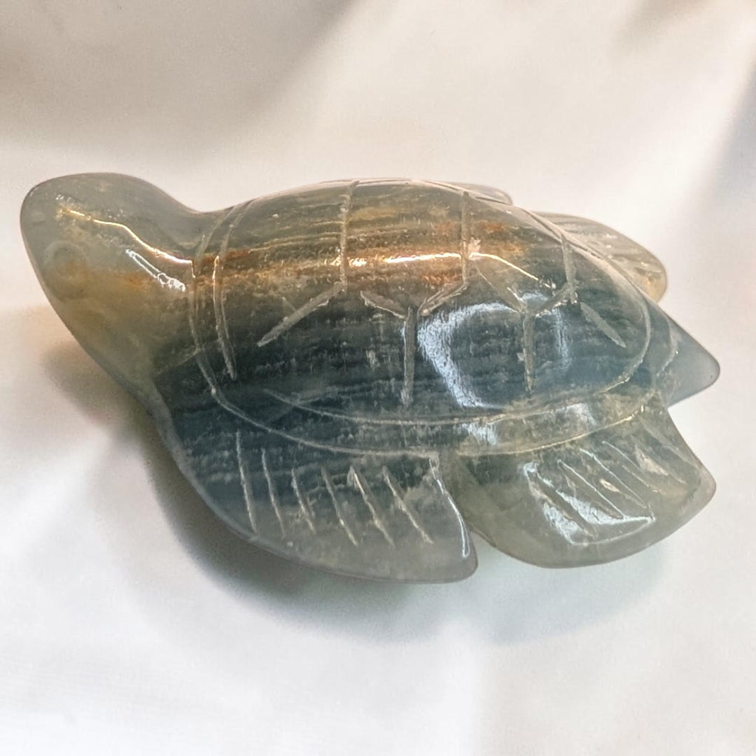 Blue Onyx Crystal Turtles