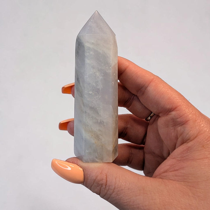 Blue Lace Agate Crystal Tower