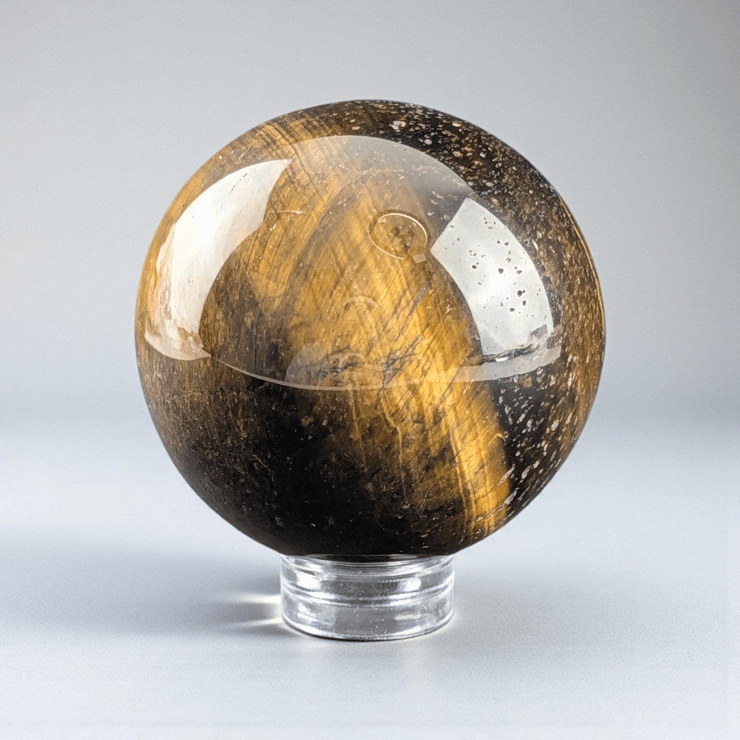 Sphère de cristal Œil-de-tigre