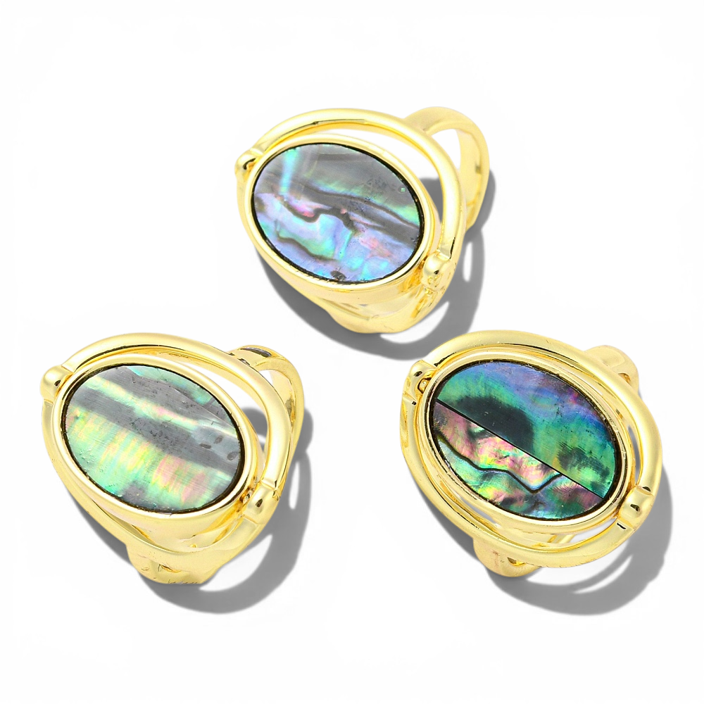 Double Sided Shell Ring - Main view | Zen Collection Metaphysical Store