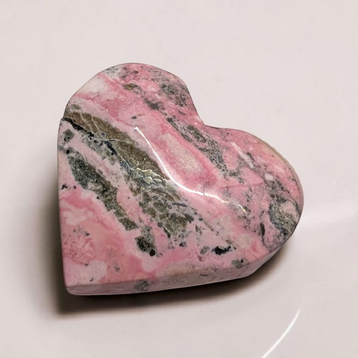 Cœur en rhodonite