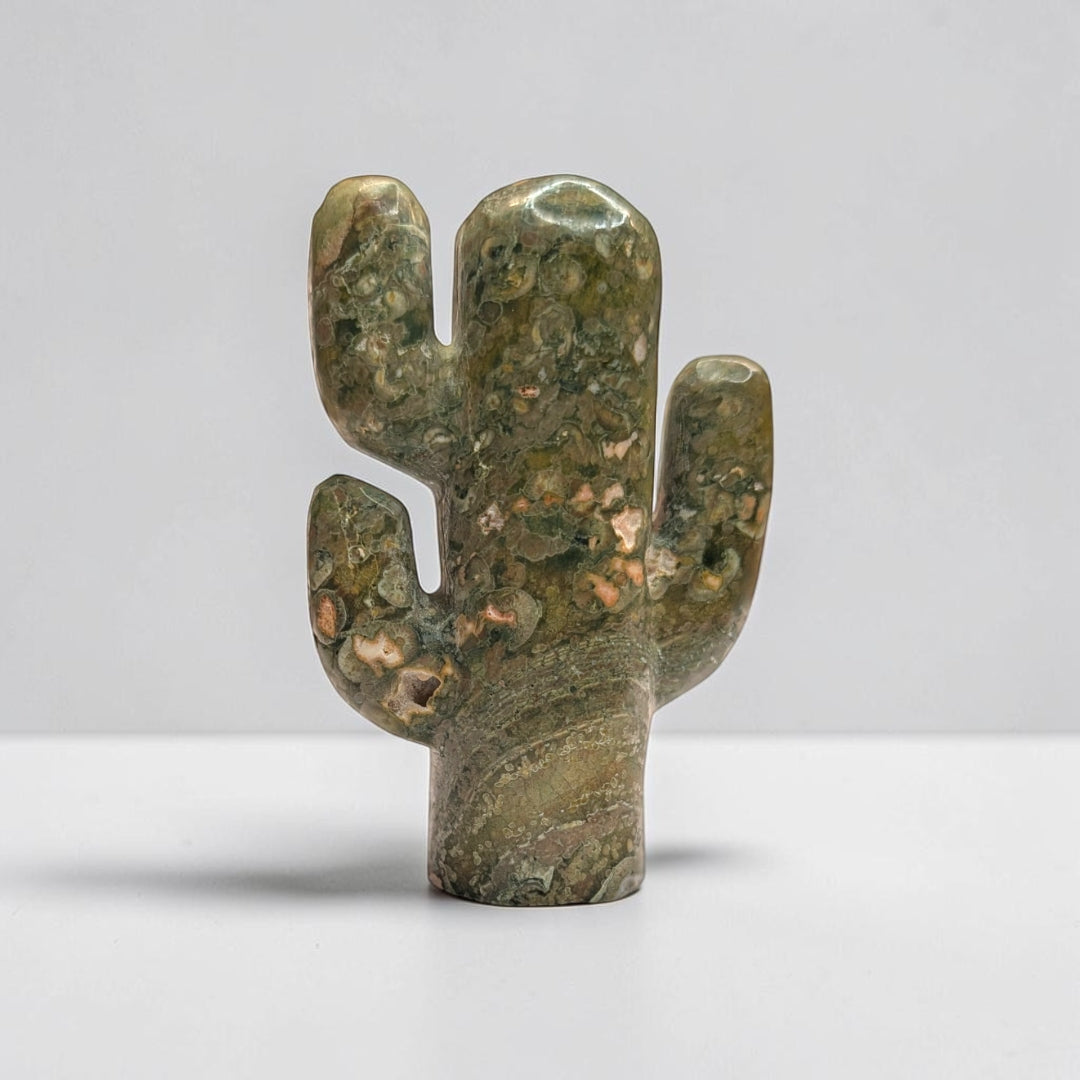 Rainforest Jasper Crystal Cactus