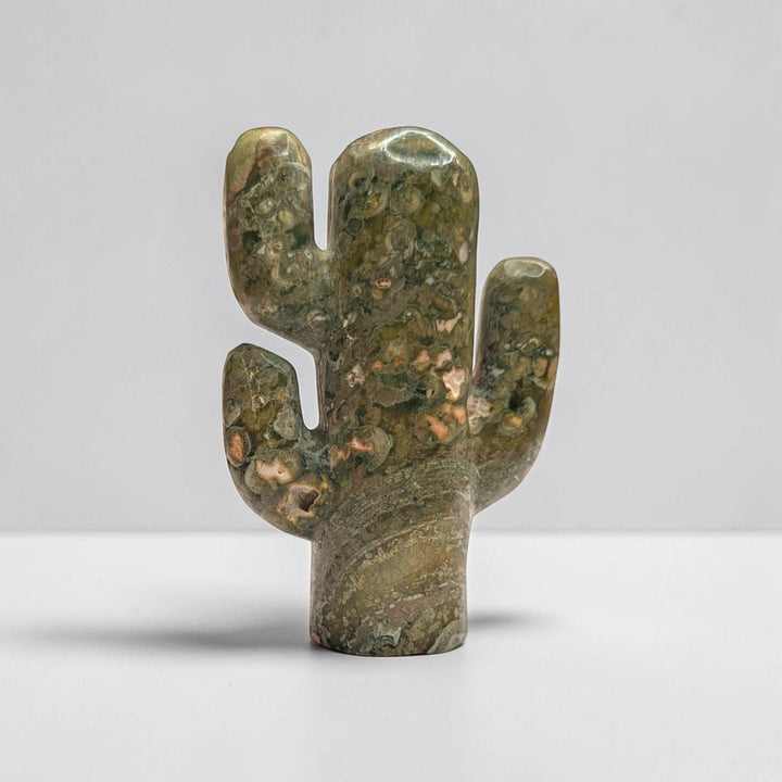 Rainforest Jasper Crystal Cactus