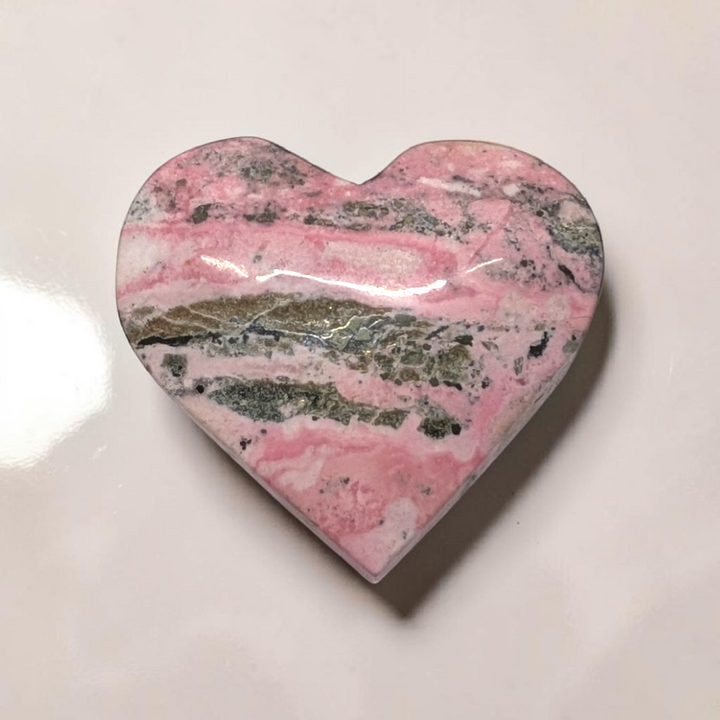 Cœur en rhodonite